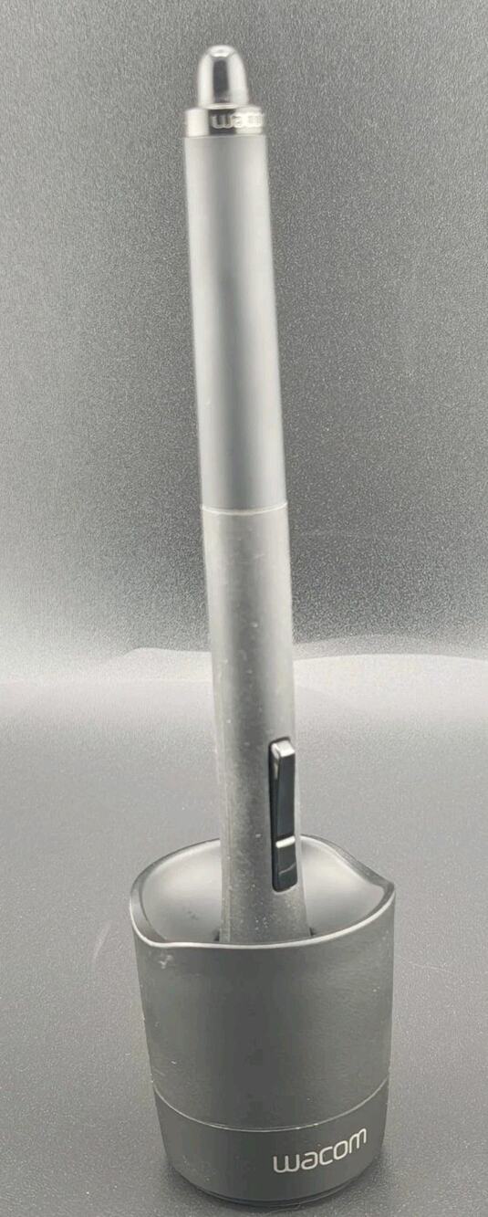 Wacom Grip Pen KP-501E Stylus with Desk Stand for Intuos4 Intuos5 Intuos Pro